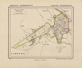 Historische kaart, plattegrond van gemeente Vierlingsbeek in Noord Brabant uit 1867 door Kuyper van Kaartcadeau.com