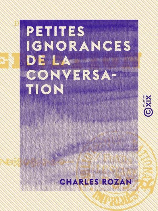 Petites ignorances de la conversation - cover