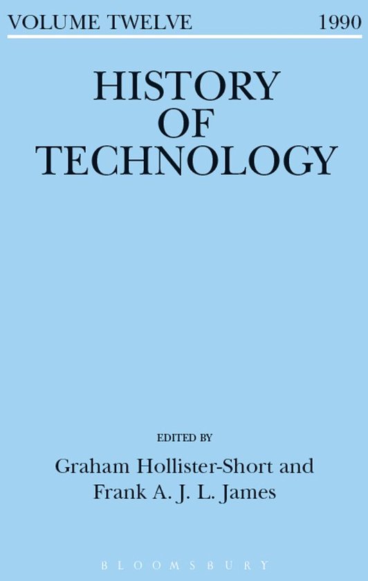 History of Technology - History of Technology Volume 12 - cover