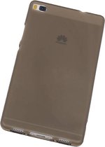Huawei P8 - TPU Hoesje Transparant Grijs - Back Case Bumper Hoes Cover