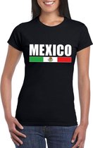 Zwart Mexico supporter t-shirt voor dames L