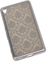 Zilver Brocant TPU back case cover hoesje voor Sony Xperia X