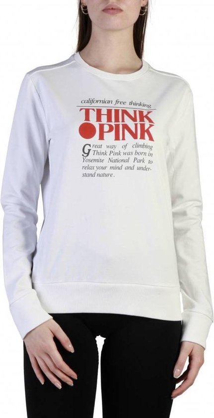 maart vloek Van hen Dames Trui van Think Pink - wit | bol.com