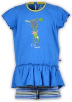 Woody - meisjespyjama - Kikker blauw - 181-3-PSG-S/851 - Maat 56