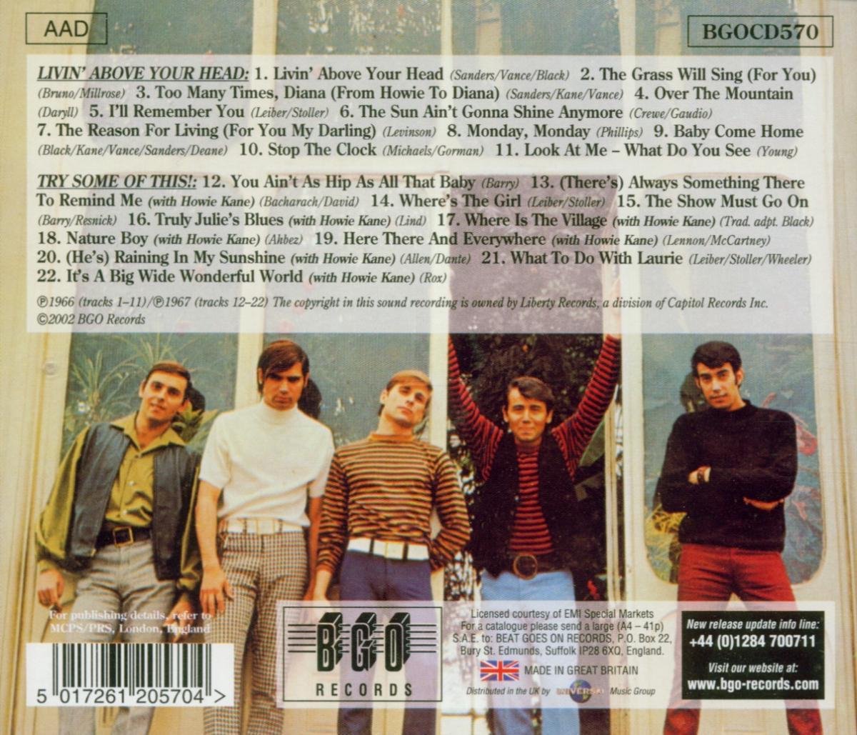 Living Above Your Head/try Some Of This, Jay & The Americans CD