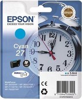 EPSON 27 ink cartridge cyan standard capacity 3.5ml 350 pages 1-pack RF-AM blister - DURABrite ultra ink