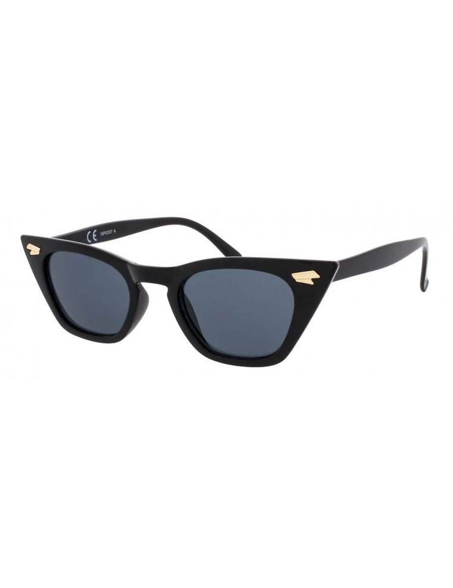 Icon Eyewear Zonnebril GRACE - Zwart montuur - Grijze glazen