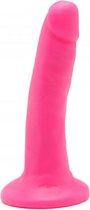 Get Real – Dual Density Dildo met Zuignap met Aders in Stijlvol Opvallend Ontwerp Verharde Kern - 15 cm – Roze