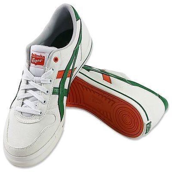 Asics Aaron Sneakers Heren Oranje / Groen Maat 42 | bol.com