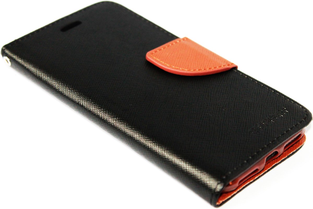 Kunstleren hoesje zwart Geschikt voor iPhone 8 Plus / 7 Plus