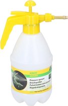 Gele drukspuit plantenspuit/plantensproeier 1,5 liter - Zaaibed plantenspuiten - Onkruidverdelger