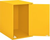 [en.casa]® Deur voor op het Wandplank-Wandkast-27x42cm-geel