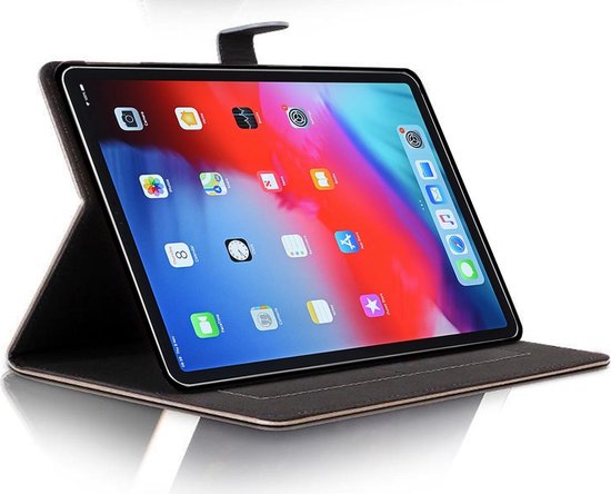 Apple iPad Pro 12.9 (2018) Housse de livre en cuir gris - Etui par