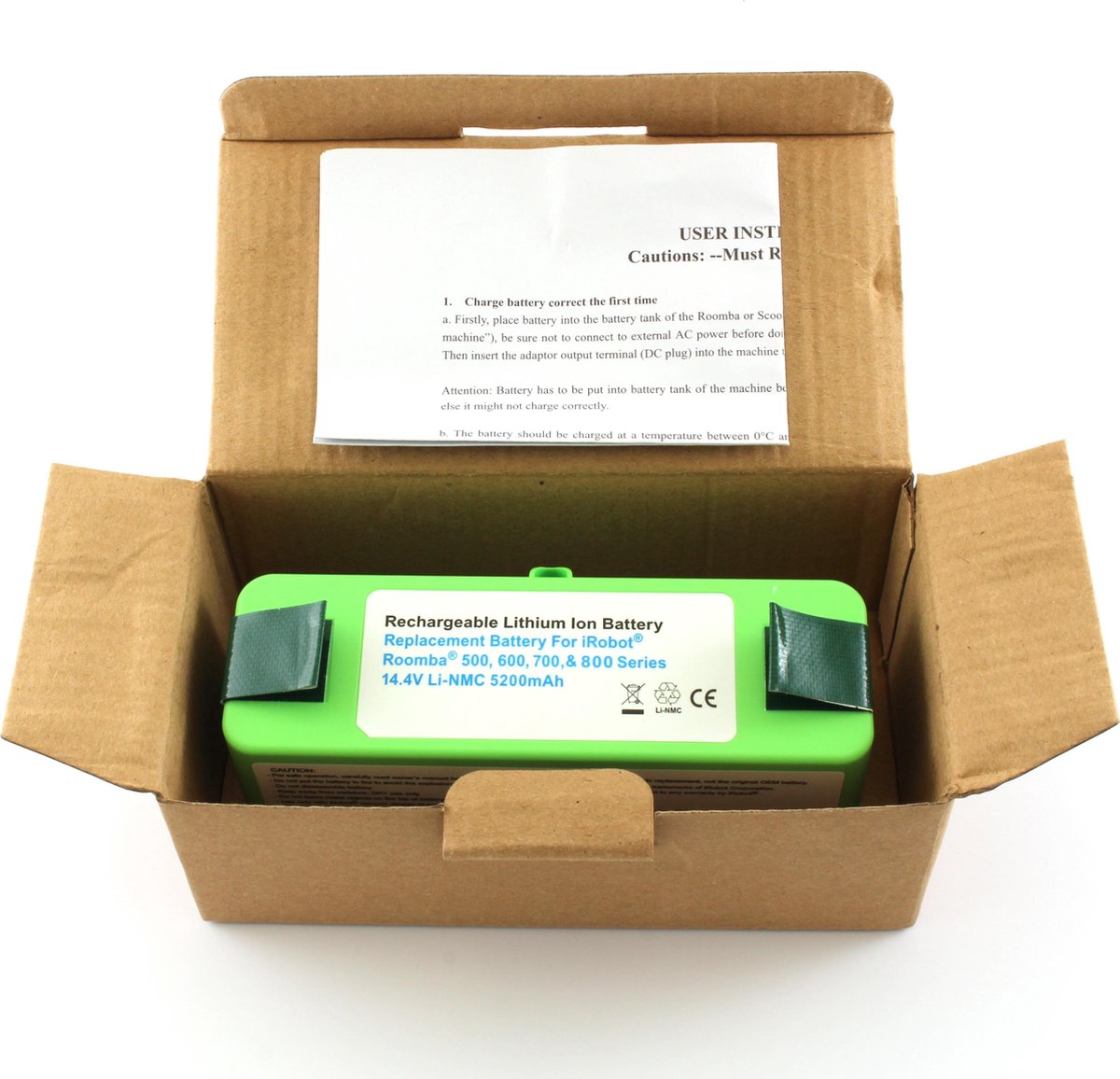Lithium ion accu, batterij, 5200 mAh, voor iRobot Roomba 900 reeks thumbnail 3