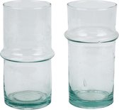 Vaas 'traditioneel glas' - recycled glas - mondgeblazen
