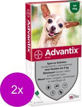 Advantix Spot On 40 0.4 ml - Anti vlooien en tekenmiddel - 2 x 4 pip 1.5-4 Kg