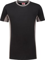 Workman T-Shirt Bi-Colour - 0406 zwart / grijs - Maat S