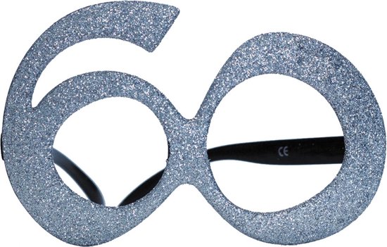 bal gezond verstand single PARTYPRO - 60 jaar glitter bril - Accessoires > Brillen | bol.com
