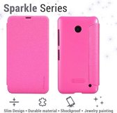 Nillkin Leather Case Nokia Lumia 630 / 635 (Sparkle Series pink)