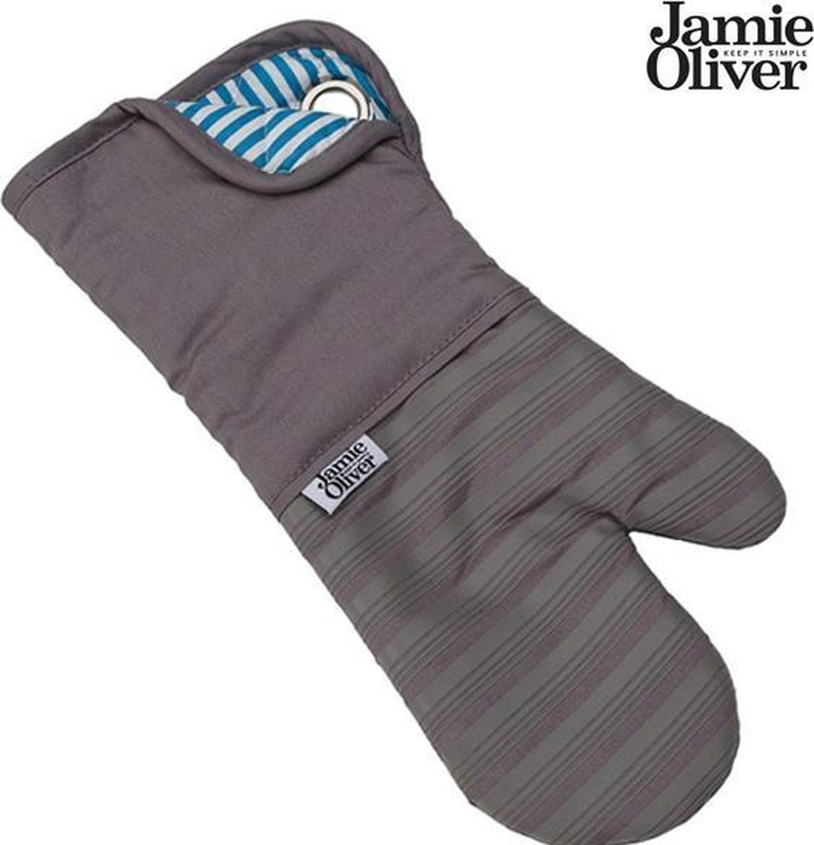 weer gewicht Belonend Jamie Oliver ovenwant - Oven handschoen - Anti-slip - Antraciet / Grijs |  bol.com