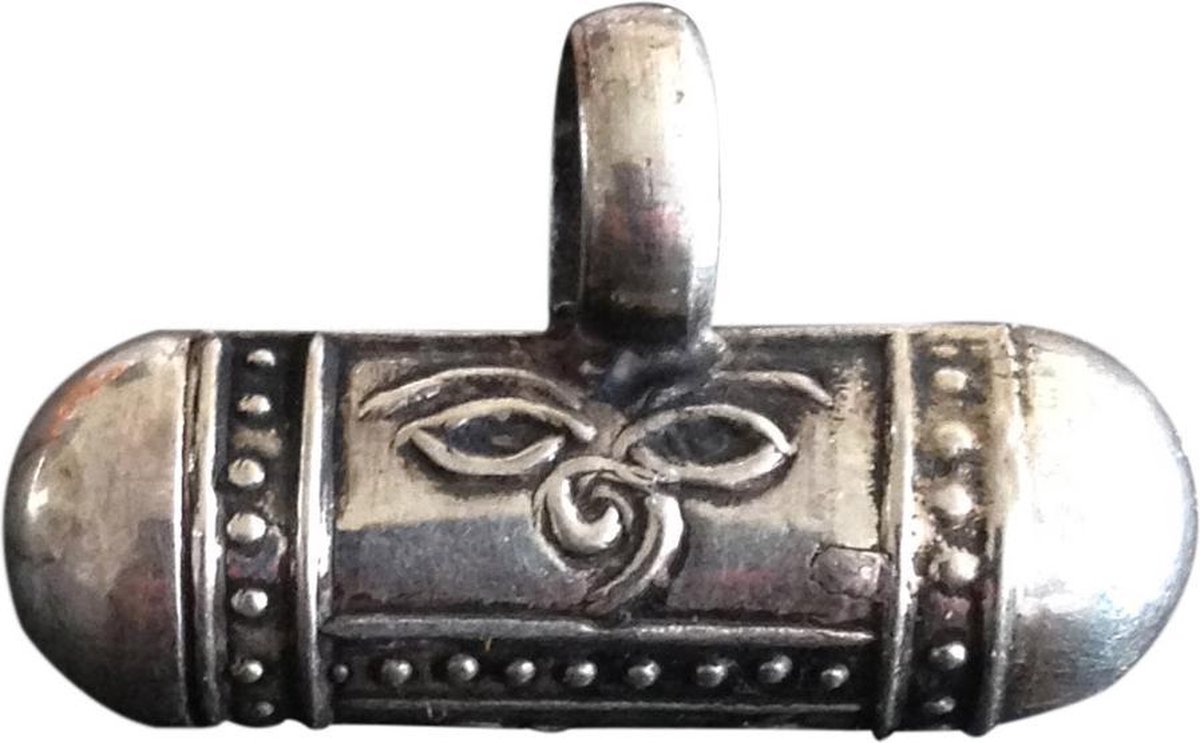 Zilveren Hanger Mantra Koker/Prayerbox (Model 1)
