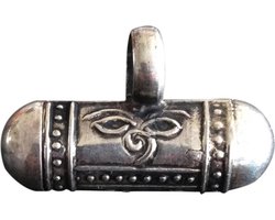 Zilveren Hanger Mantra Koker/Prayerbox (Model 1)
