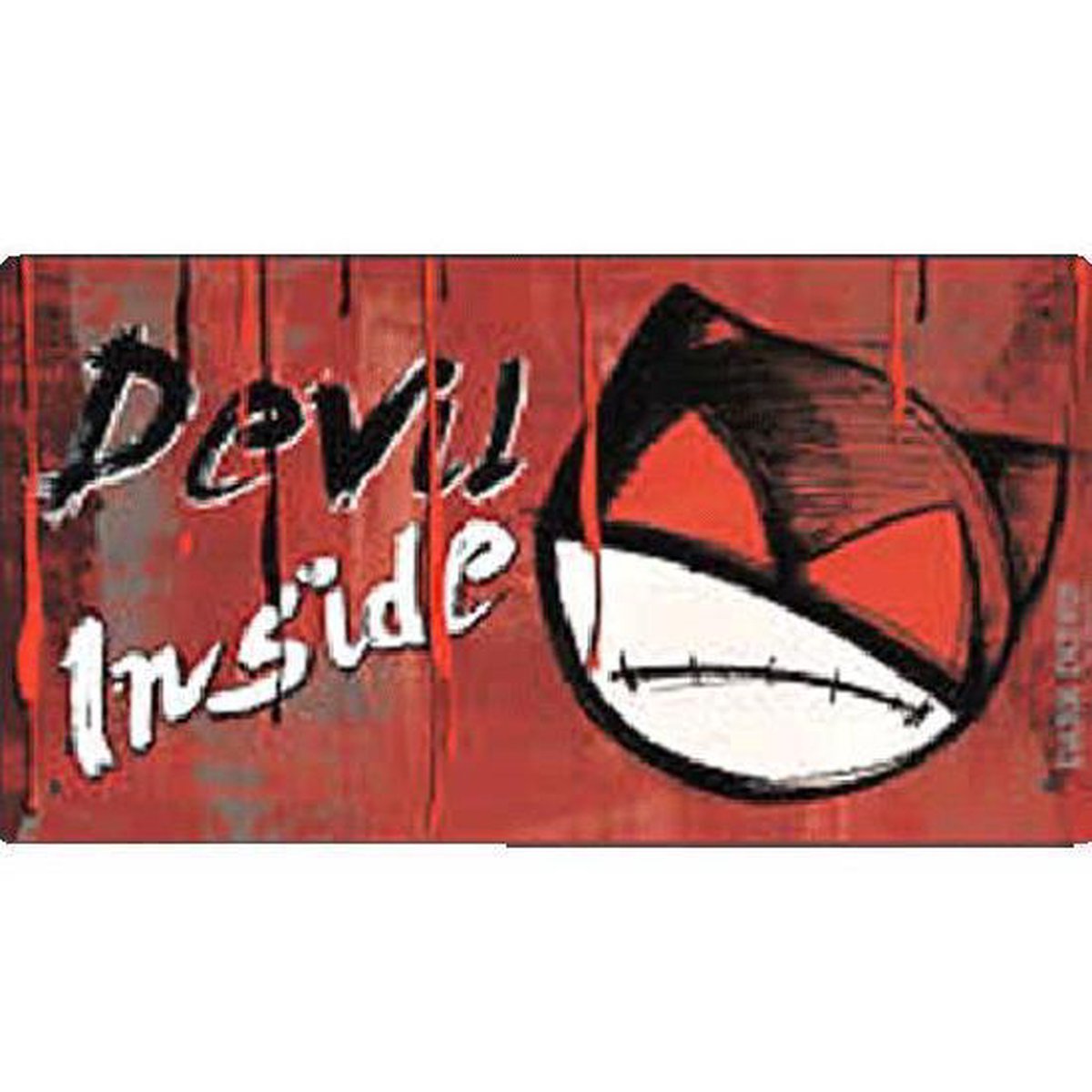 Metalen wandplaat - Devil Inside