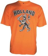 EK/WK Voetbal oranje T-shirt met leeuw - maat M