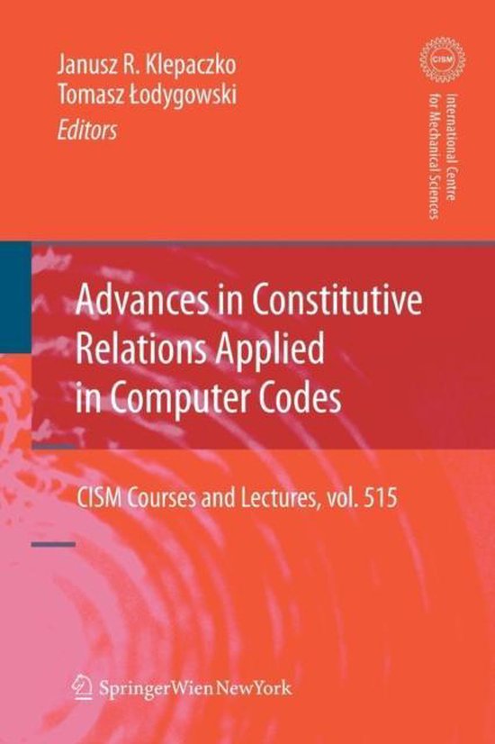 Advances in Constitutive Relations Applied in Computer Codes - cover
