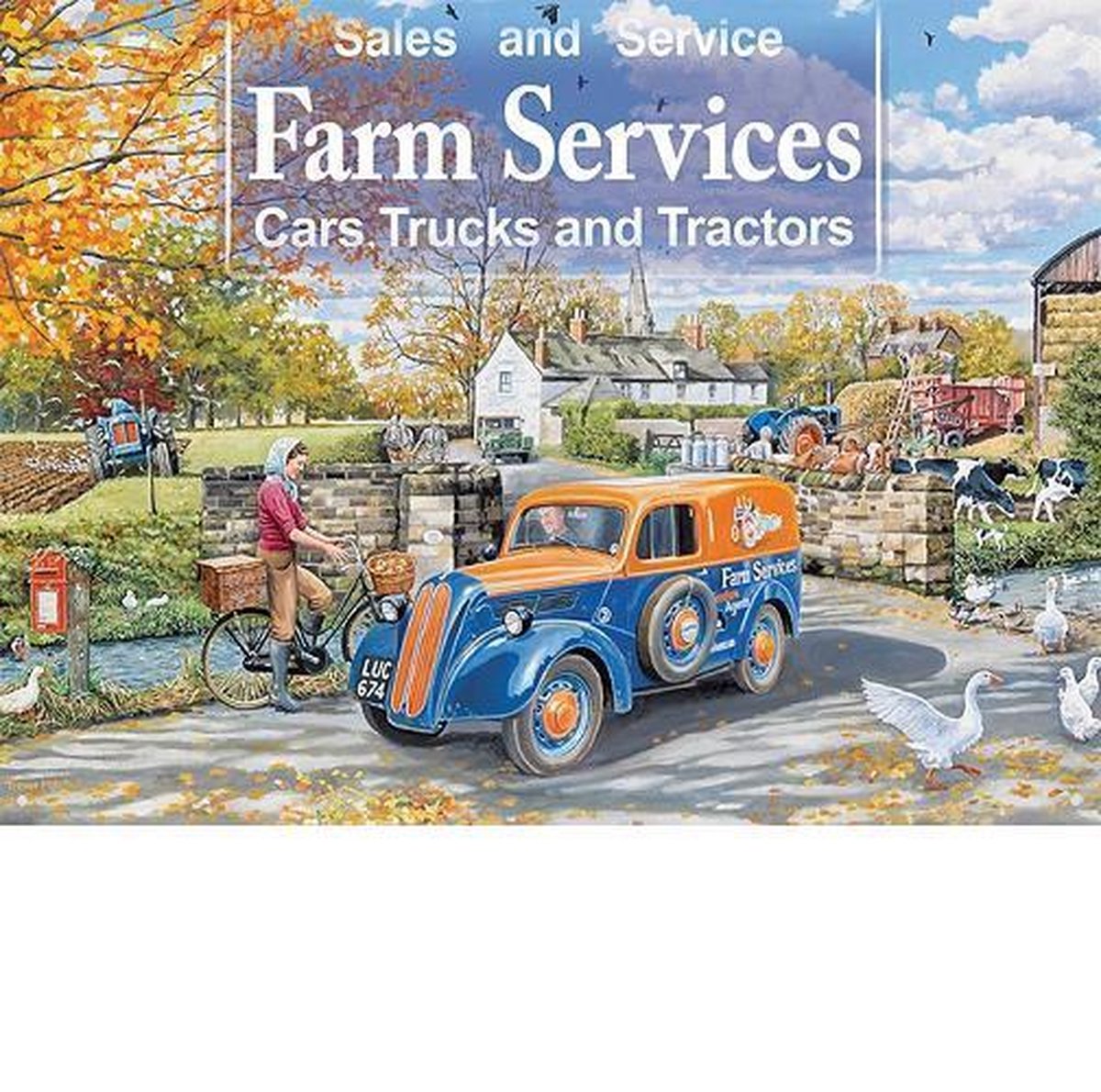 The Original Metal Sign Company. Farm Services Metalen wandbord 30x40 cm. multi