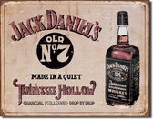 Retro Jack Daniels Wandbord 'Tennessee Hollow' - Metaal - 30 x 40 cm