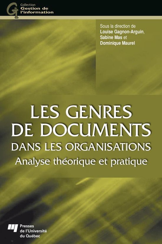 Les genres de documents dans les organisations - cover