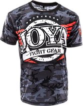 Joya Camouflage - T-shirt - Katoen - Zwart - XL