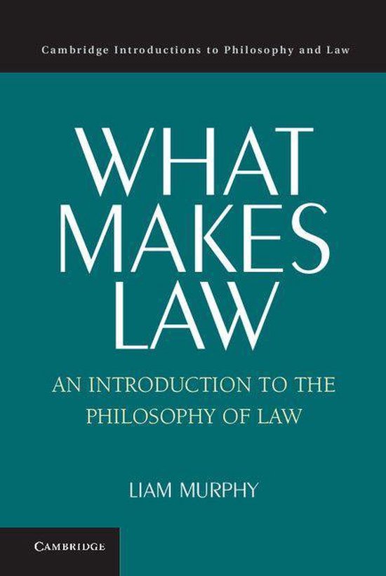 Cambridge Introductions to Philosophy and Law - What Makes L ... - cover
