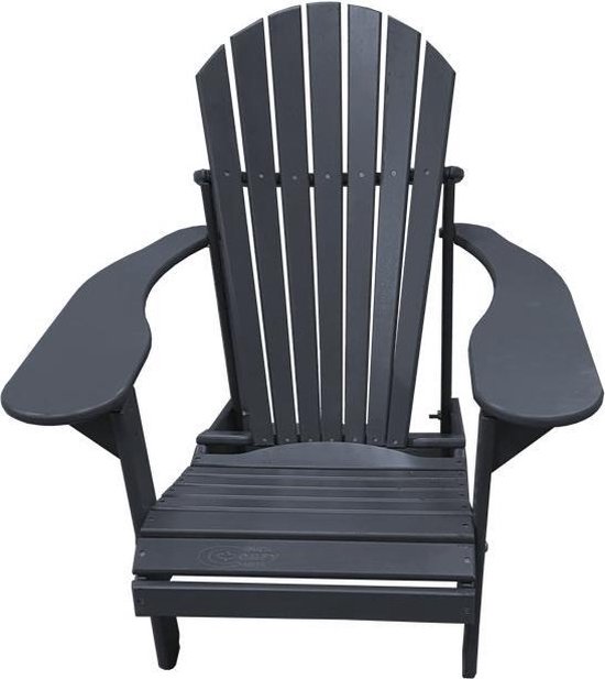 Bevestigen aan kromme Trouwens Bouwpakket - Kunststof Comfy Chair CCC 100 - Tuinstoel - Grijs - Adirondack  - Bearchair | bol.com