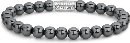 Rebel & Rose Stones Only Grey Silver Shine DV - 8mm RR-8DV04-S-17.5 cm