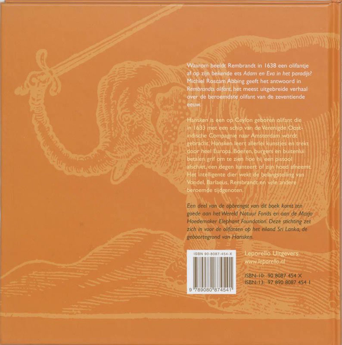 Rembrandts Olifant - back cover