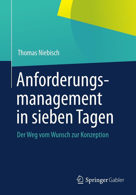 Business and Economics (German Language) - Anforderungsmanag ... - cover