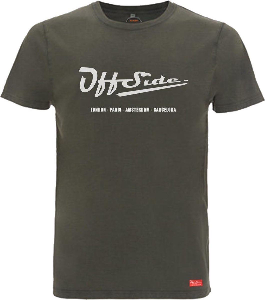 The Stone .. T-Shirt Regular fit Army Stone White - Maat XL - Off Side - incl. Gratis rugzak