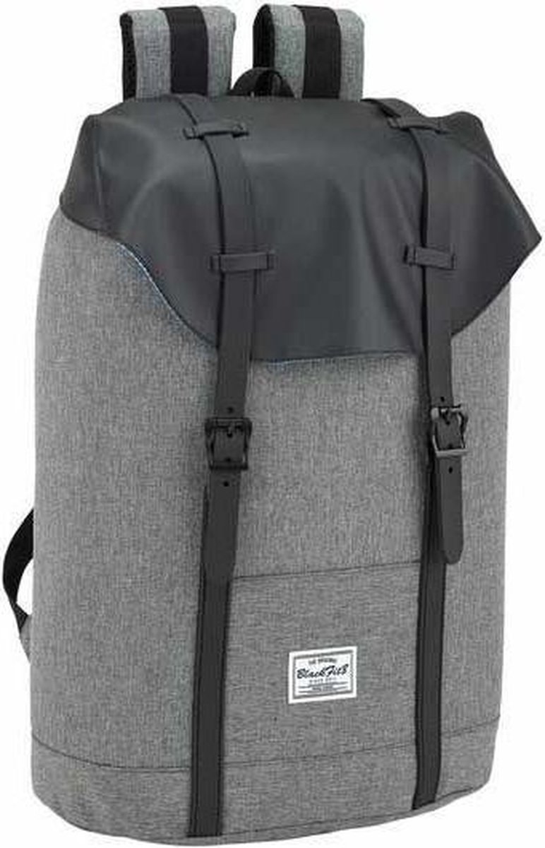 BlackFit8 Black & Grey - Laptop Rugzak - 15,6