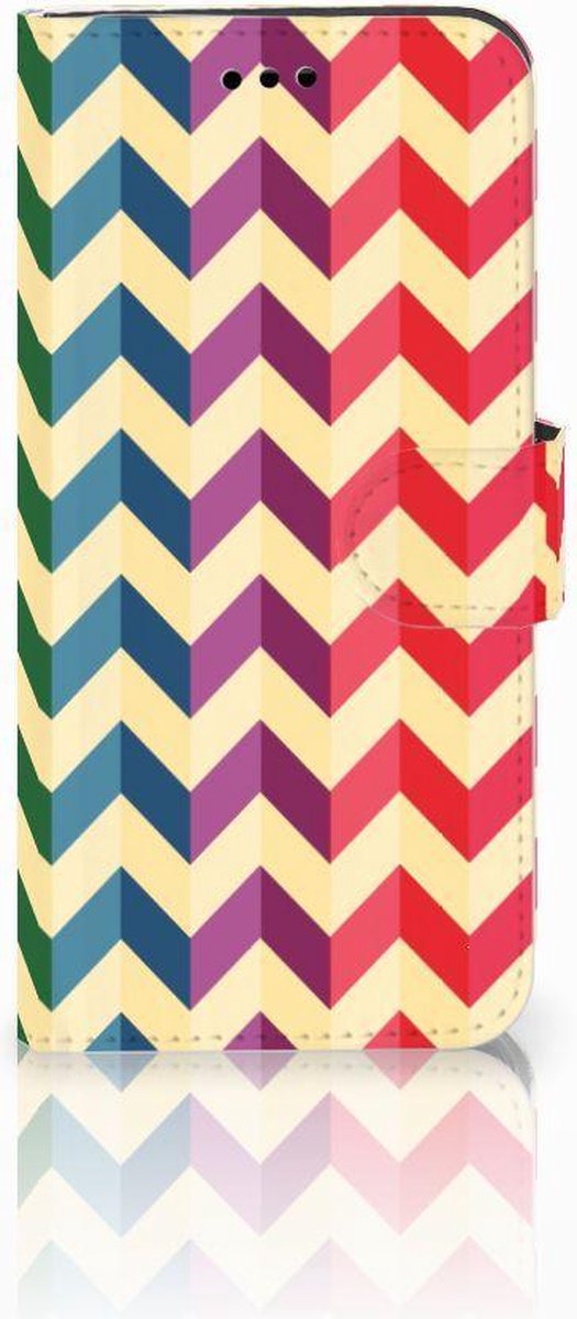 Huawei P10 Lite Telefoon Hoesje Zigzag Multi Color