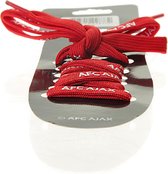 Ajax-schoenveters rood met witte tekst
