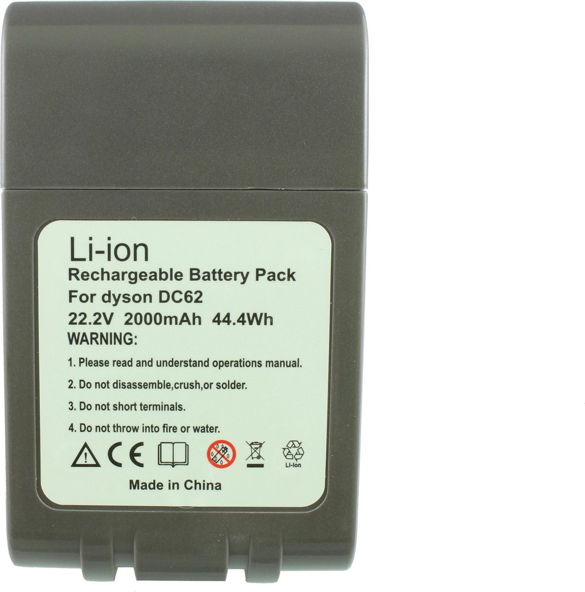 accu/batterij, 2000 mAh, voor Dyson DC59, DC62, DC72 en DC74 | bol.com