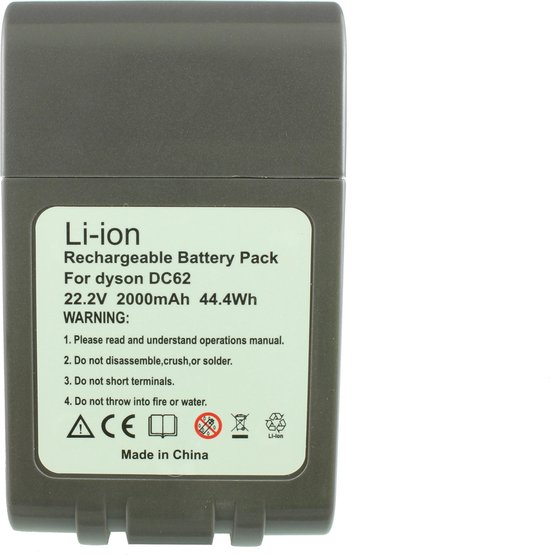 Li-ion accu/batterij, 2000 mAh, voor Dyson V6, DC58, DC59, DC61, DC62, DC72  en DC74 | bol.com