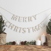 Houten MERRY CHRISTMAS slinger - Rustic Christmas
