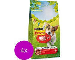 Bonzo Vitafit Mini Menu Rund - Hondenvoer - 4 x 1.5 kg
