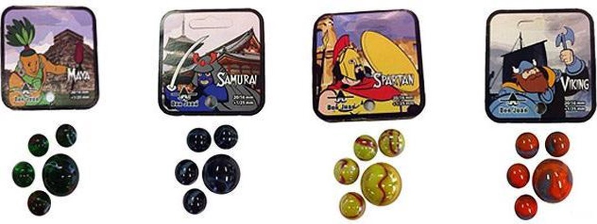 Maya kleintje knikkers 21 stuks - buitenspeelgoed - knikkeren