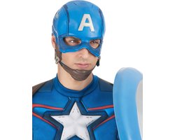 "Tweedelig Captain America™ masker voor volwassenen - Verkleedmasker - One size"