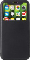 Shop4 - iPhone Xs Hoesje - Window View Case Brushed Zwart