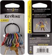 NITE IZE KeyRing - S-Biner colour - Black Ring